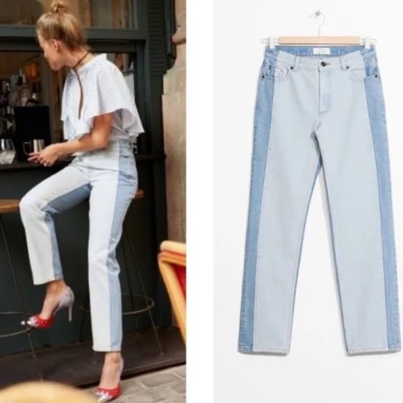 & Other Stories Two Toned Jeans Size 26
